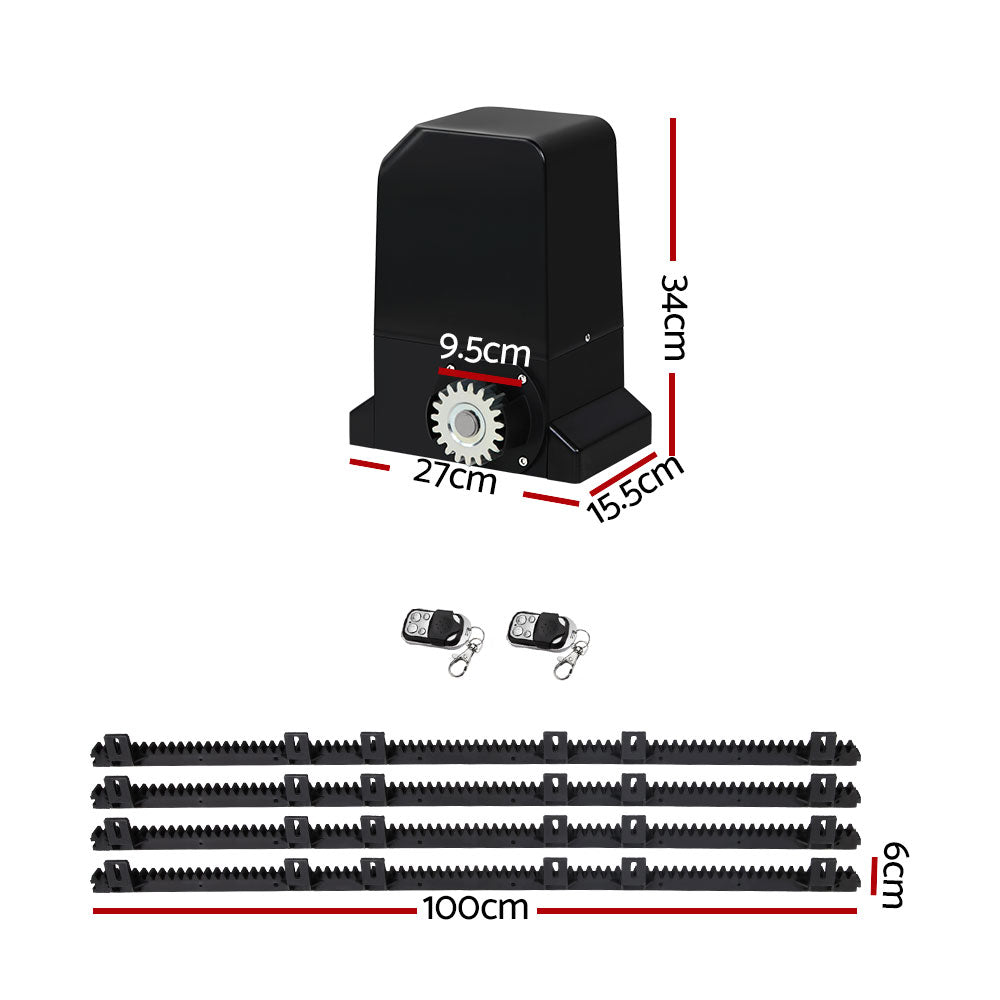 Fence & Gate Accessories: LockMaster Automatic Sliding Gate Opener Kit 4M 1000KG