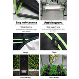Green Fingers Grow Tent 120x60x150CM Hydroponics Kit Indoor Plant Room System