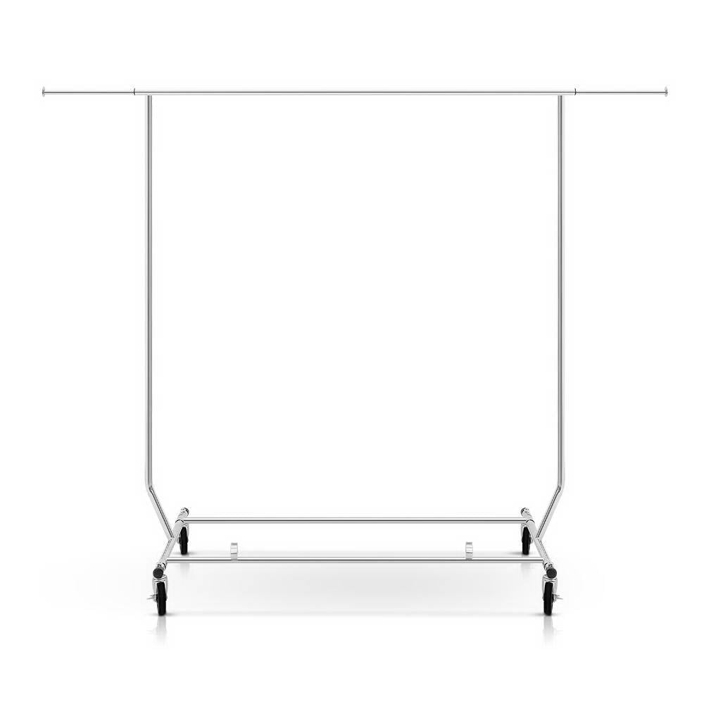Clothing & Wardrobe Storage: Artiss Clothes Rack Airer Rail Coat Stand Adjustable Hanger