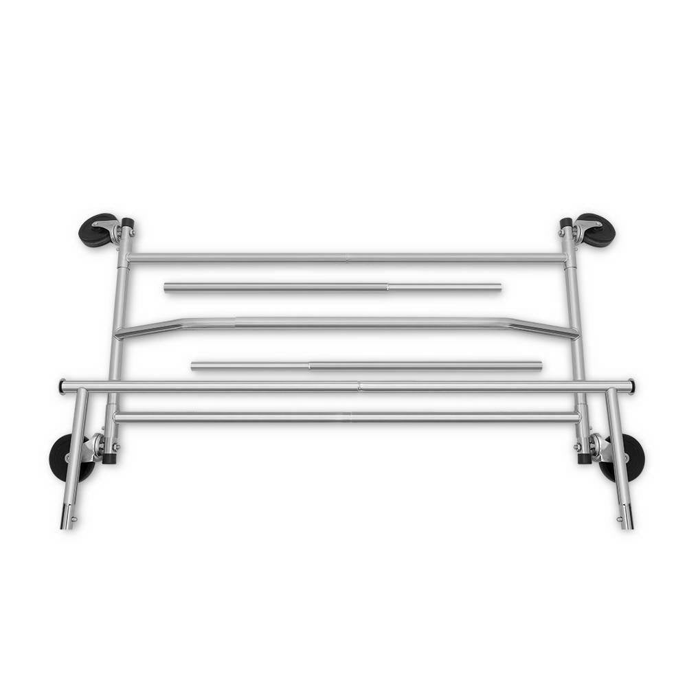Clothing & Wardrobe Storage: Artiss Clothes Rack Airer Rail Coat Stand Adjustable Hanger
