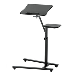 Artiss Laptop Desk Computer Table Height Adjustable Tiltable Mouse Board Black