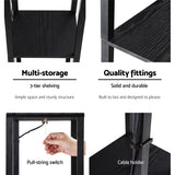 Floor Lamps: Artiss Floor Lamp 3 Tier Shelf Shelf Storage LED Light Stand Home Room Vintage Black