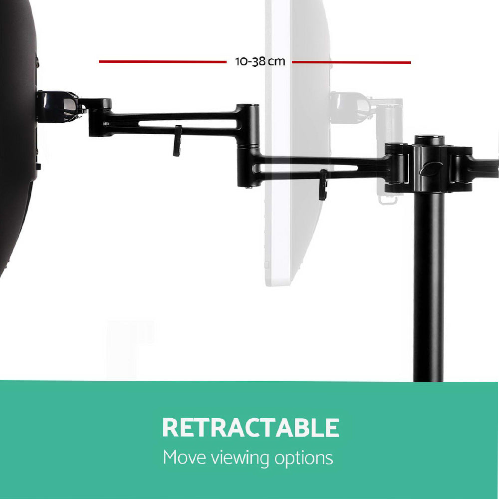 Computer Monitors & Accessories: Artiss Monitor Arm Dual Desk Mount Screen Holder Bracket