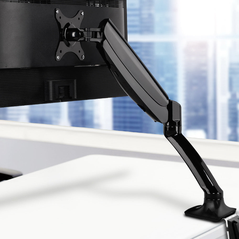 Computer Monitors & Accessories: Artiss Monitor Arm Gas Spring Desk Mount Screen Holder