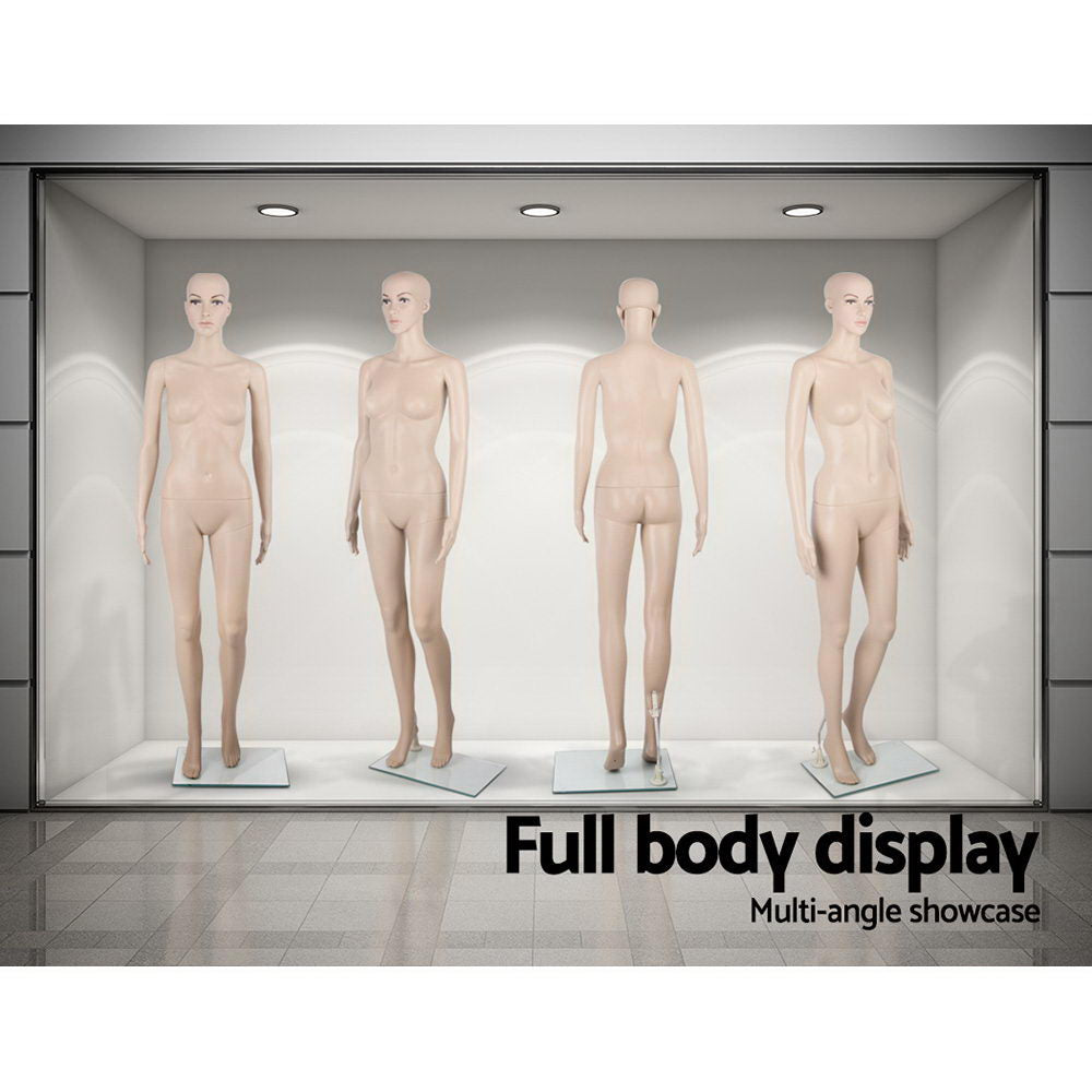 Mannequins: 175cm Tall Full Body Female Mannequin - Skin Coloured
