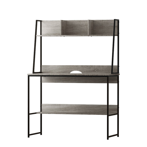 Artiss Computer Desk Bookshelf Storage Grey 100CM