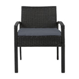Outdoor Chairs: Gardeon 2PC Outdoor Dining Chairs Patio Furniture Rattan Lounge Chair Cushion Felix