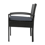 Outdoor Chairs: Gardeon 2PC Outdoor Dining Chairs Patio Furniture Rattan Lounge Chair Cushion Felix