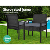 Outdoor Chairs: Gardeon 2PC Outdoor Dining Chairs Patio Furniture Rattan Lounge Chair Cushion Felix
