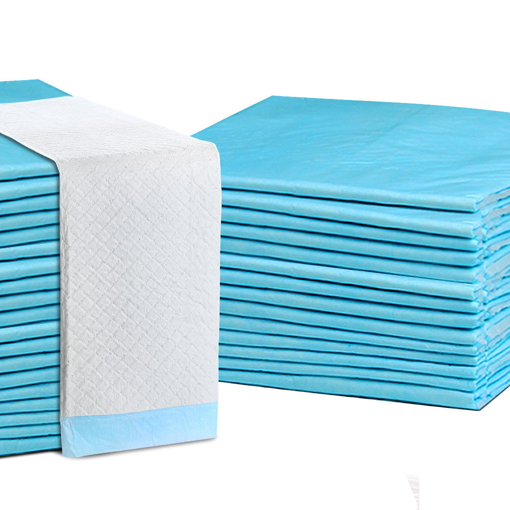 Dog Training Aids: i.Pet Pet Training Pads 400pcs 60x60cm Puppy Dog Toilet Pee Indoor Super Absorbent Blue