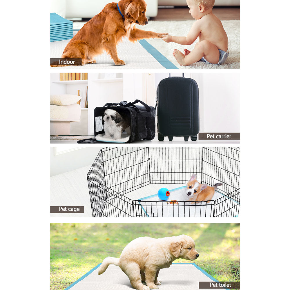 Dog Training Aids: i.Pet Pet Training Pads 400pcs 60x60cm Puppy Dog Toilet Pee Indoor Super Absorbent Blue