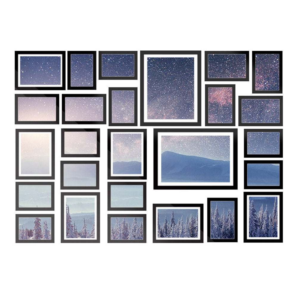 Picture Frames: Artiss Photo Frames Art Holder 26PCS 8x10" 5x7" 4x6" 3.5x5" Black