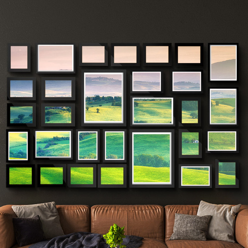 Picture Frames: Artiss Photo Frames Art Holder 30PCS 8x10" 5x7" 4x6" 3.5x5" Black