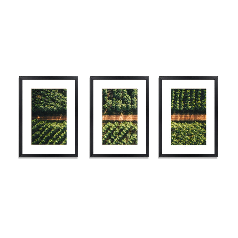Picture Frames: 3 PCS Photo Frame Wall Set A3 Picture Home Decor Art Gift Present Black