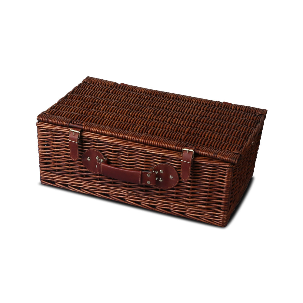 Picnic Baskets: Alfresco 4 Person Picnic Basket Set Insulated Blanket Storage Bag