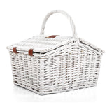 Picnic Baskets: Alfresco 2 Person Picnic Basket Set Willow Vintage Baskets Insulated Blanket Bag