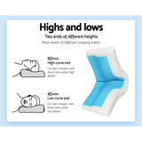 Giselle Bedding Memory Foam Contour Pillow Cool Gel Bamboo Cover