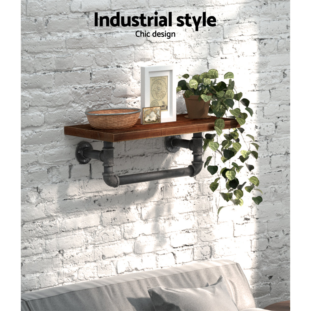 Kitchen & Bathroom DIY: Artiss Floating DIY Pipe Shelf - IVES