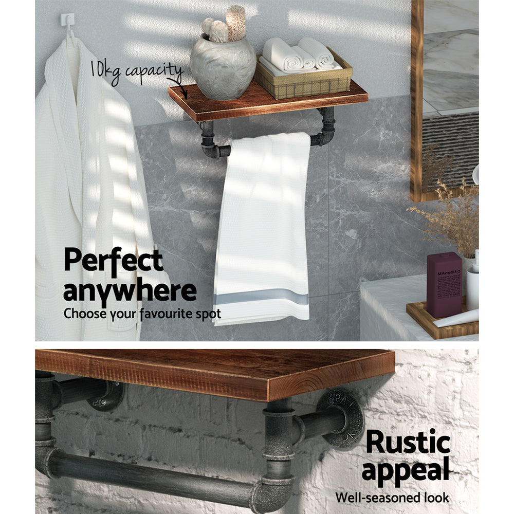 Kitchen & Bathroom DIY: Artiss Floating DIY Pipe Shelf - IVES