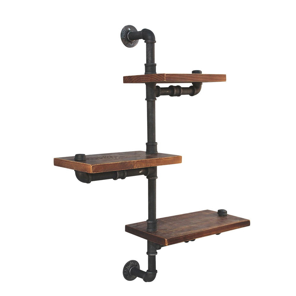 Kitchen & Bathroom DIY: Artiss Floating DIY Pipe Shelf 3 Tiers - IVAN