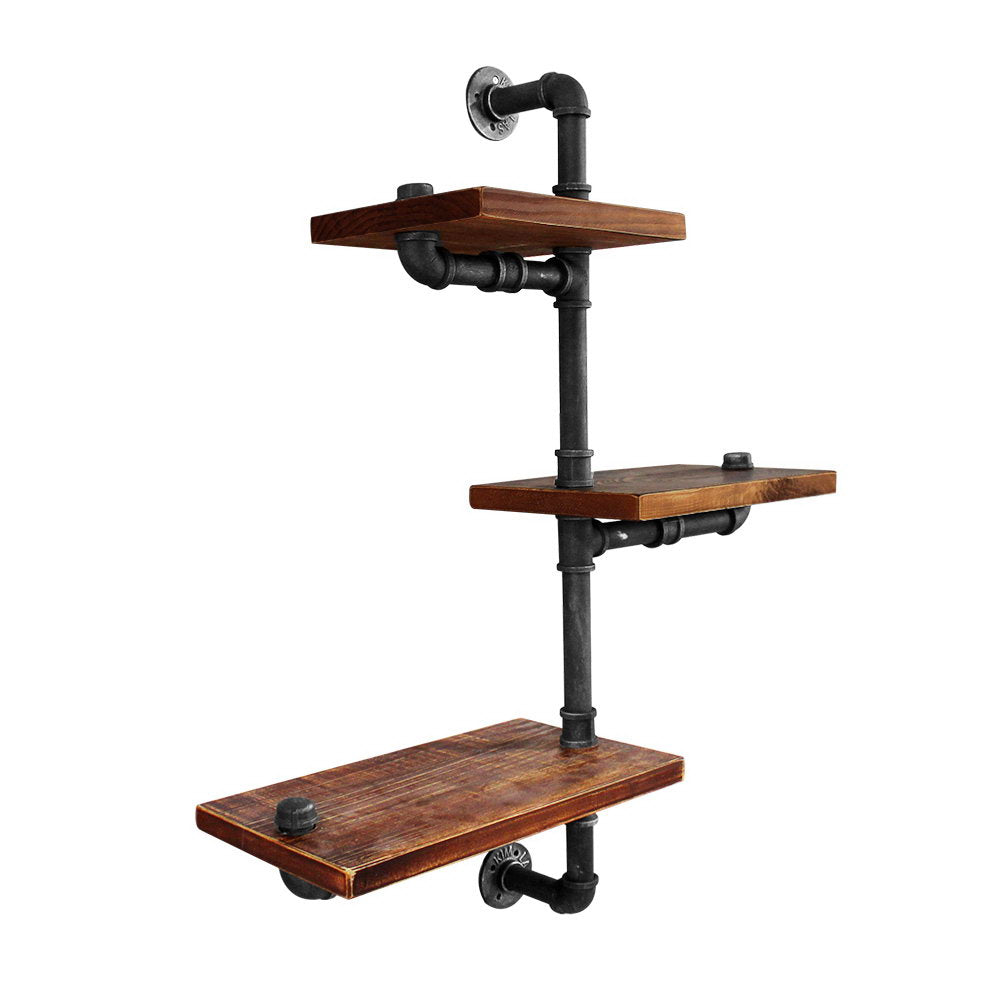 Kitchen & Bathroom DIY: Artiss Floating DIY Pipe Shelf 3 Tiers - IVAN