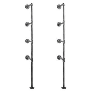 Artiss Floating DIY Pipe Shelf Metal Brackets Set of 2