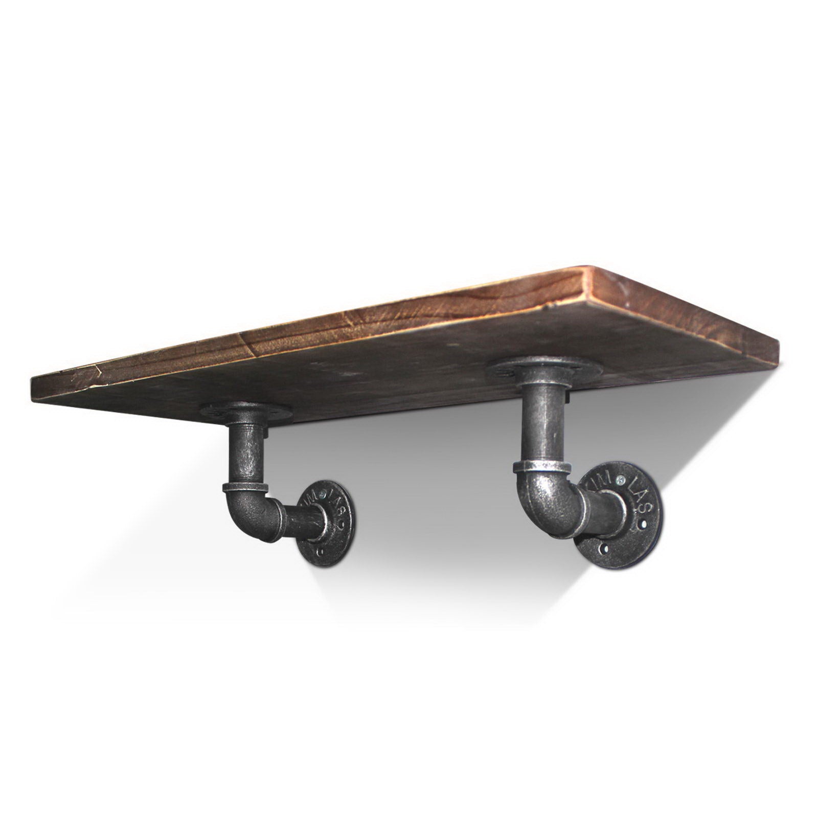 Kitchen & Bathroom DIY: Artiss 8x Floating Pipe Shelf DIY Metal Wall Brackets