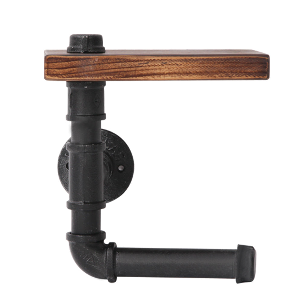 Toilet Paper Holders: Artiss Floating DIY Pipe Shelf Toilet Paper Holder