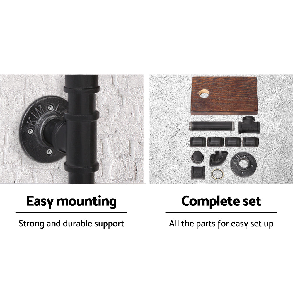Toilet Paper Holders: Artiss Floating DIY Pipe Shelf Toilet Paper Holder
