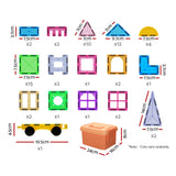 Keezi 60pcs Kids Magnetic Tiles Blocks Building Educational Toys Children Gift