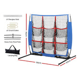 Everfit Soccer Net Baseball Pitching Football Goal Training Aid 9 Target Zone