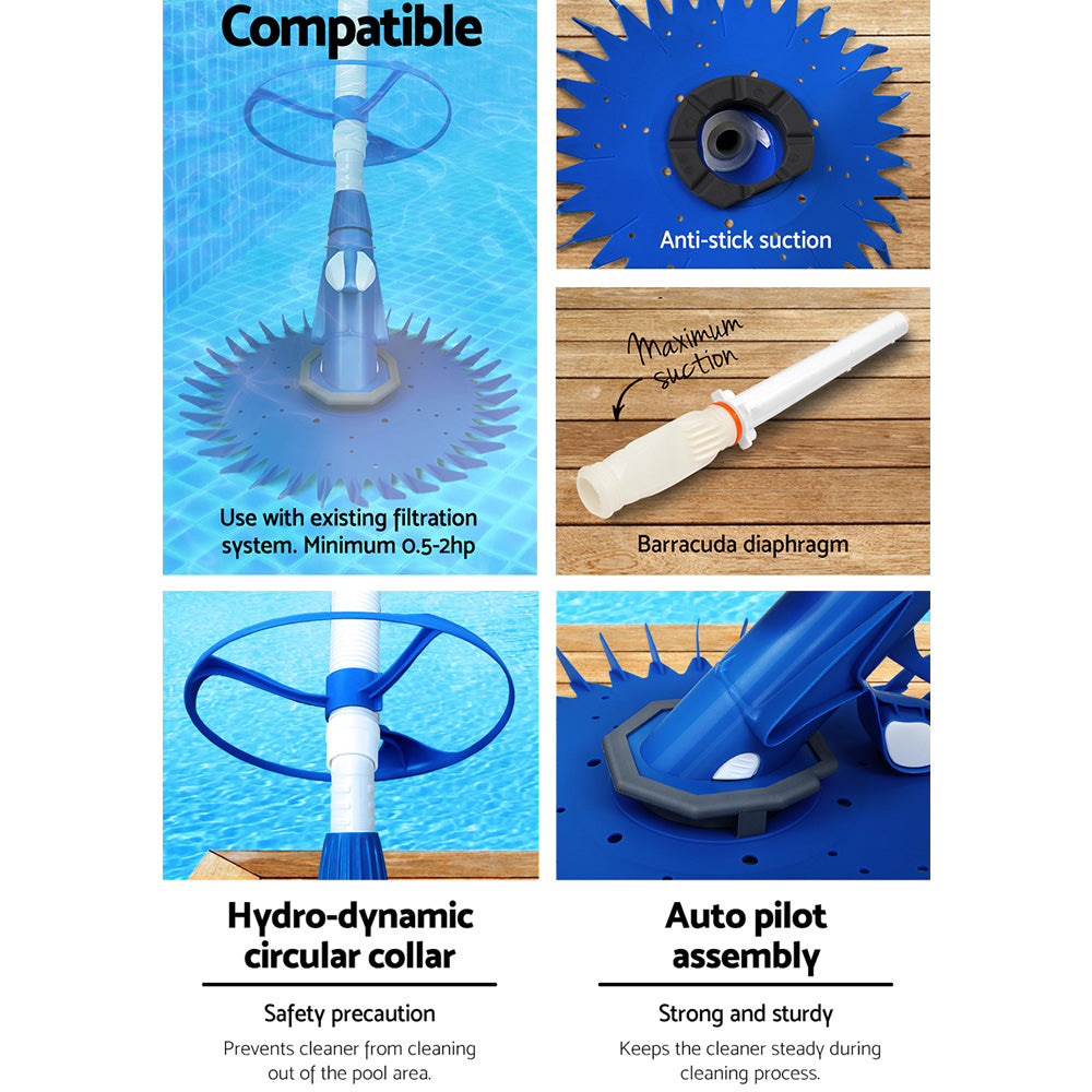 Pool Sweeps & Vacuums: Aqua Buddy Pool Cleaner Automatic Vacuum Floor Climb Swimming Wall Pool 10M Hose