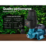 Giantz Peripheral Water Pump Garden Boiler Car Wash Auto Irrigation QB60 Black