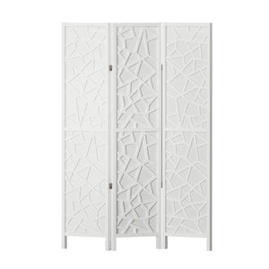 Artiss 3 Panel Room Divider Screen 122x170cm Clover White