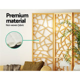 Artiss 4 Panel Room Divider Screen 162x170cm Clover Natural