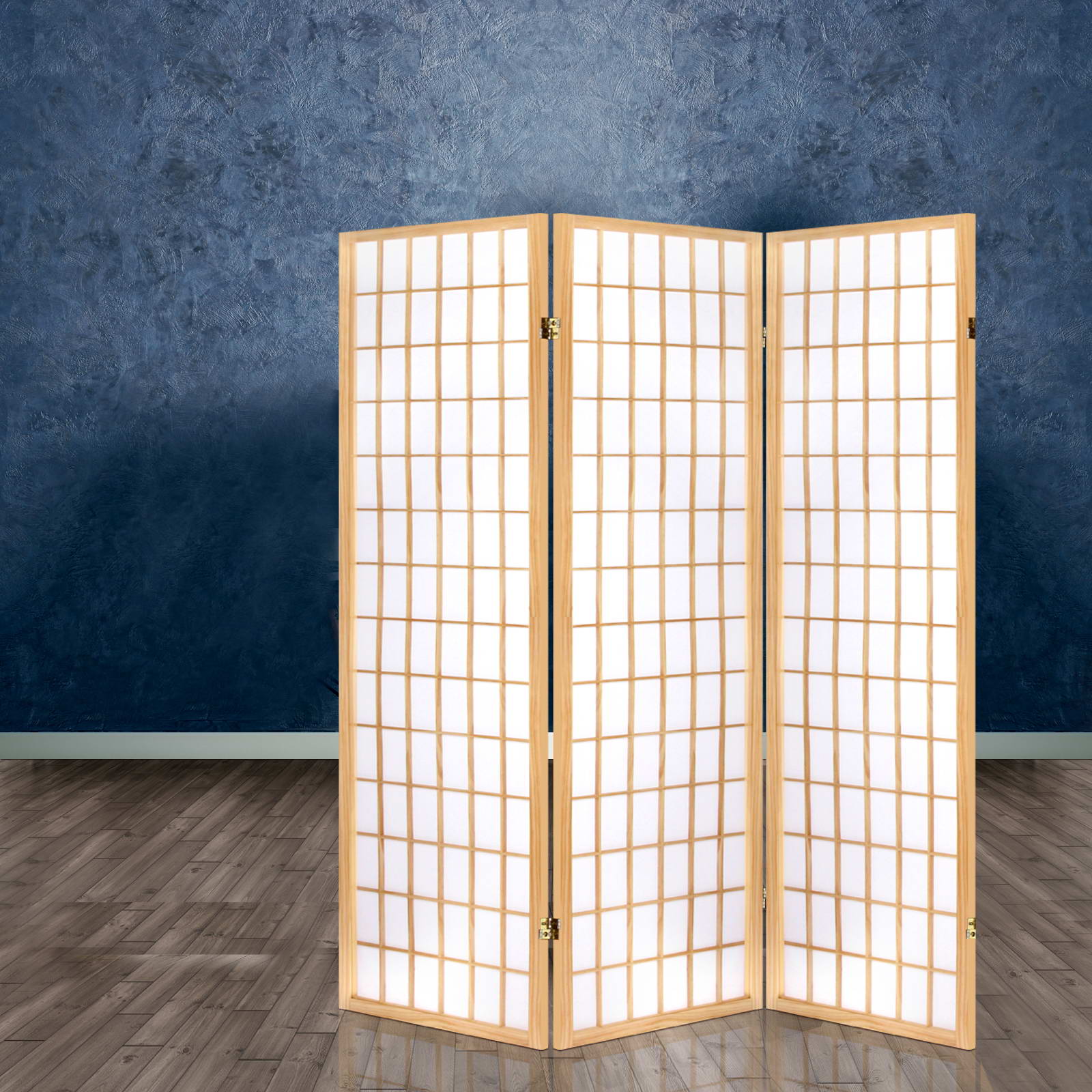 Room Dividers: Artiss 3 Panel Room Divider Screen 131x179cm Natural