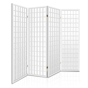 Artiss 4 Panel Room Divider Screen 174x179cm White