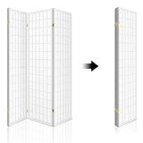 Artiss 4 Panel Room Divider Screen 174x179cm White