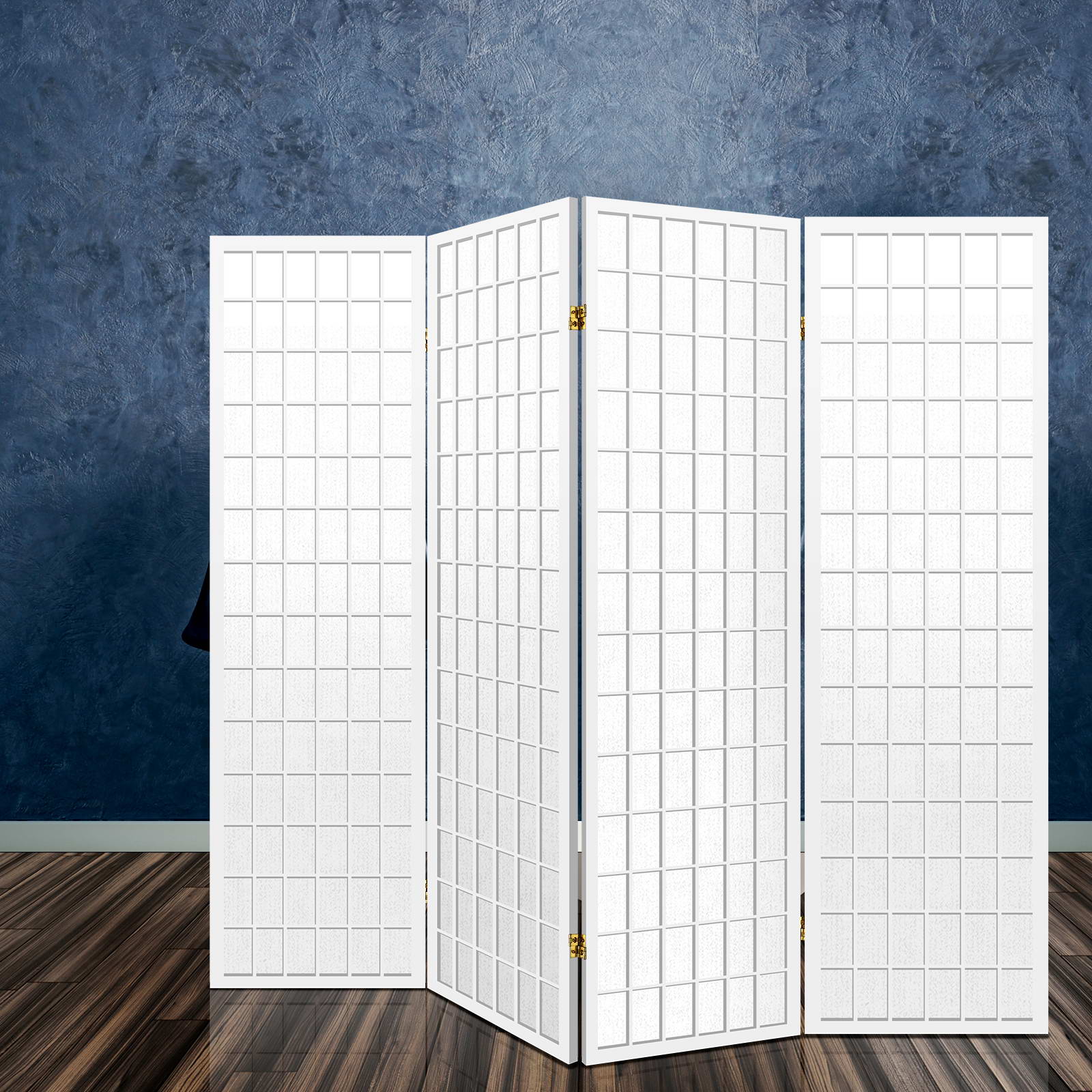 Room Dividers: Artiss 4 Panel Room Divider Screen 174x179cm White