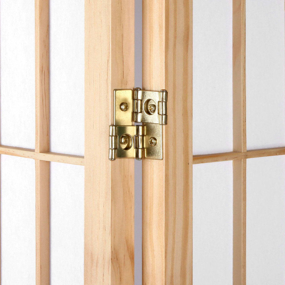 Room Dividers: Artiss 6 Panel Room Divider Screen 261x179cm Natural