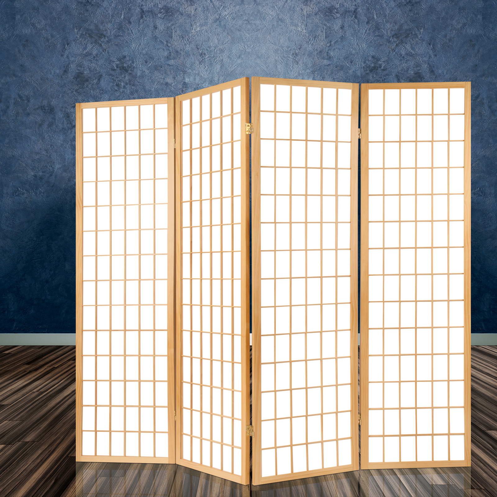 Room Dividers: Artiss 6 Panel Room Divider Screen 261x179cm Natural