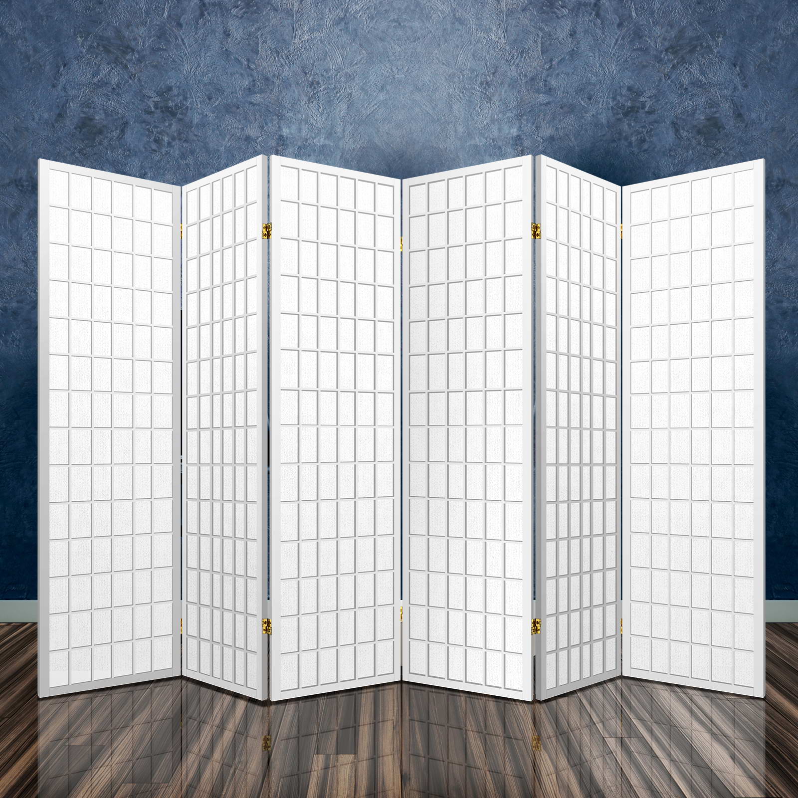 Room Dividers: Artiss 6 Panel Room Divider Screen 261x179cm White