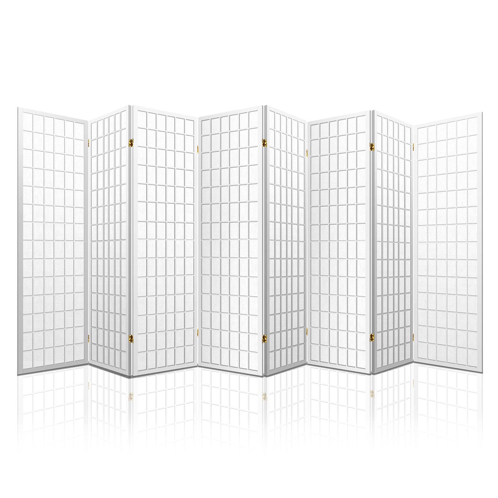 Room Dividers: Artiss 8 Panel Room Divider Screen 348x179cm White