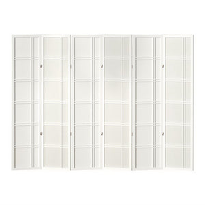 Artiss 6 Panel Room Divider Screen 265x179cm Nova White