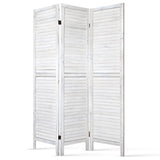 Artiss 3 Panel Room Divider Screen 120x170cm Louver White