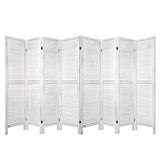 Artiss 8 Panel Room Divider Screen 326x170cm Louver White