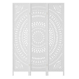 Artiss 3 Panel Room Divider Screen 132x170cm Circle White