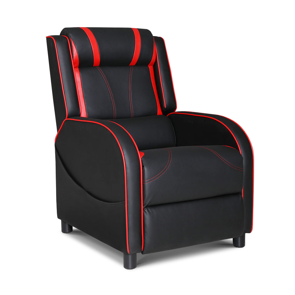 Gaming Chairs: Artiss Recliner Chair Gaming Chair Leather Black Serik