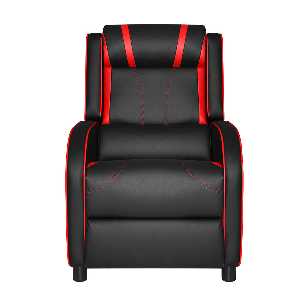 Gaming Chairs: Artiss Recliner Chair Gaming Chair Leather Black Serik