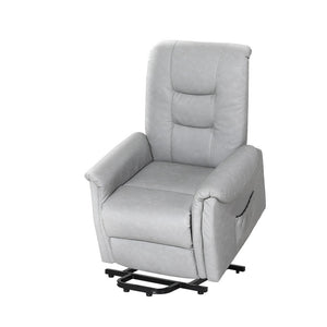 Artiss Recliner Chair Lift Assist Chair Leather Grey